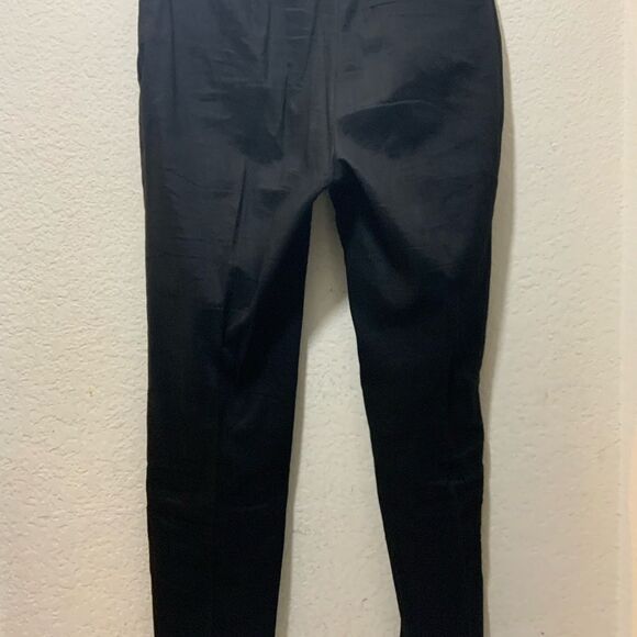 Theory Linen Blend  Low Rise Black Pants with pockets size 0 - Picture 4 of 8